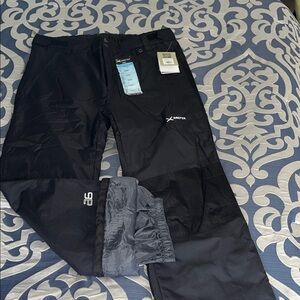 Arctix Kids Black Insulated Ski Snow Pants with Reinforced Knees